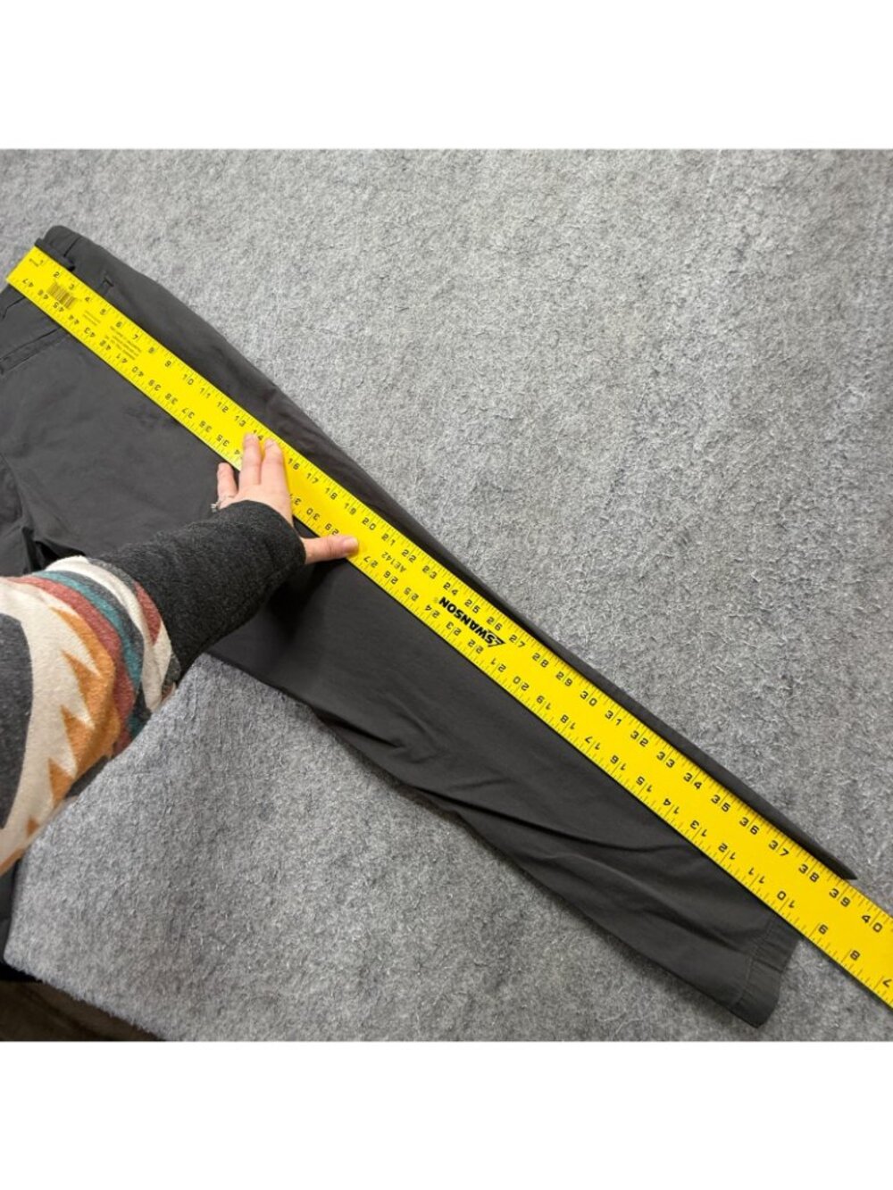 Birddogs Pants Men 32x30 Gray Boomstick Lined Stretch Performance Chino Golf - Picture 11 of 16
